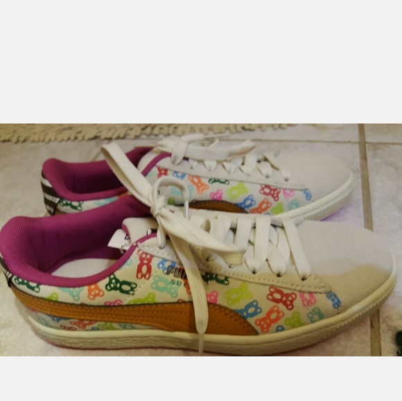 Puma Suede Gummie Bear Sneakers Sz 36 - Picture 2 of 3